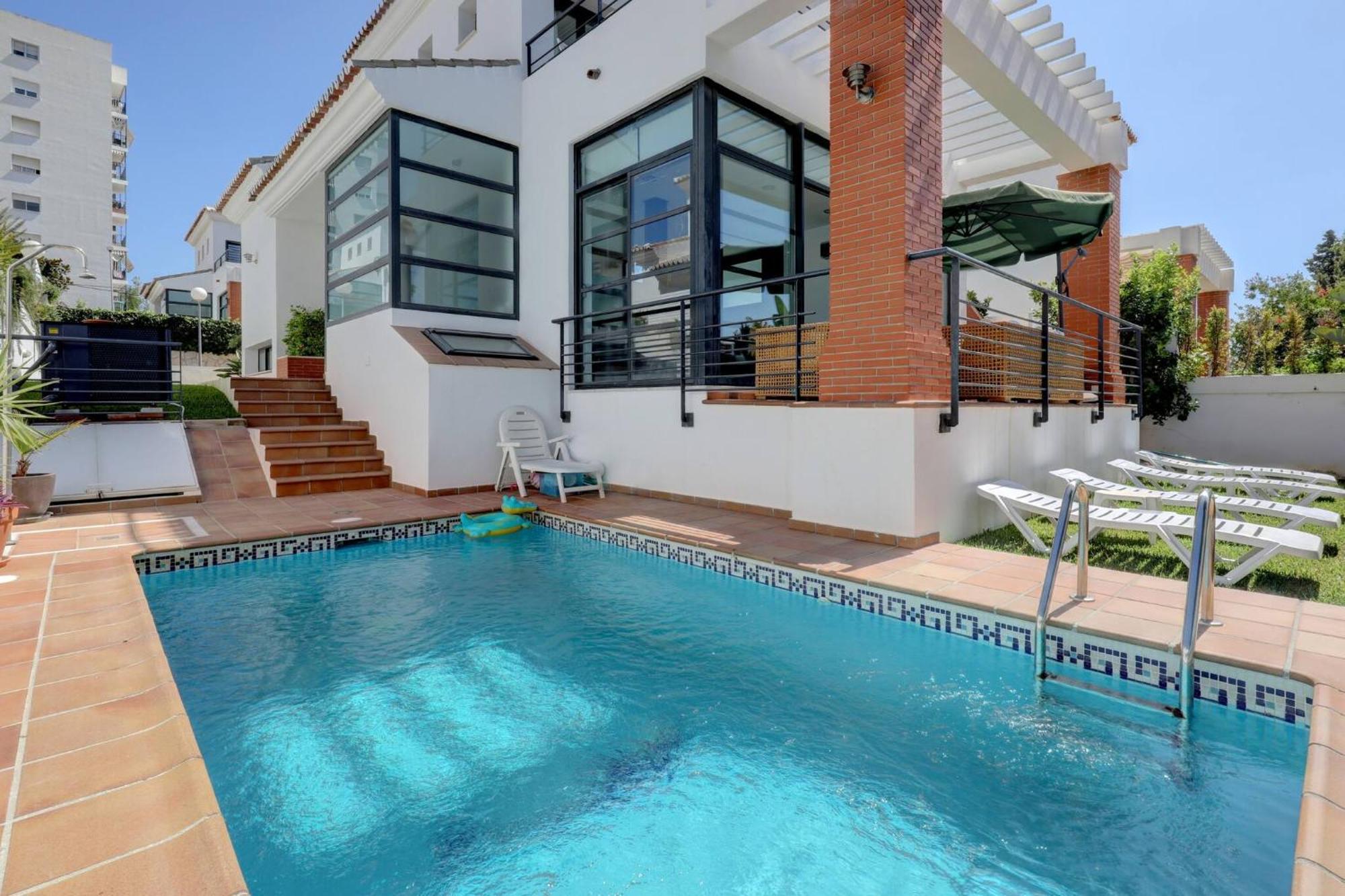 011 Bright And Spacious Villa With Private Pool Benalmádena Exterior foto